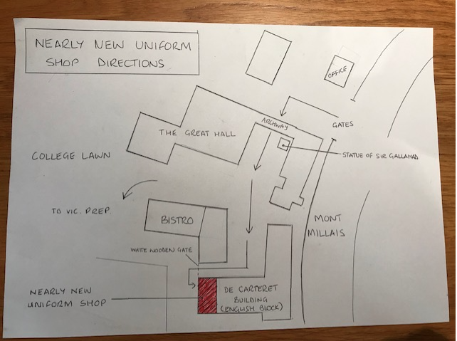 Uniform Shop Directions